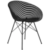 Image de KARTELL chaise SMATRIK (noir / noir - polycarbonate coloré dans la masse et acier)
