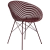 Image de KARTELL chaise SMATRIK (Prune / Prune - polycarbonate coloré dans la masse et acier)