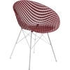 Image de KARTELL chaise SMATRIK (Prune / Chrome - polycarbonate coloré dans la masse et acier)