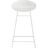 Image de KARTELL tabouret SMATRIK (Blanc - polycarbonate coloré dans la masse et acier)