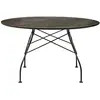 Image de KARTELL table ronde GLOSSY MARBLE Ø 128 cm (Aged Bronze - Grès finition Marbre et acier verni noir)