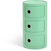 Image de KARTELL table de chevet COMPONIBILI à trois éléments BIO (Vert - bioplastique)