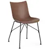 Image de KARTELL chaise P/WOOD SMART WOOD (Foncé, base noire - bois palqué et acier)
