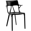 Image de KARTELL set de 2 chaises avec accoudoirs AI - THE FIRST CHAIR CREATED BY A.I. (Noir - Polymère thermoplastique recyclé à 100%)