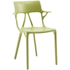 Image de KARTELL set de 2 chaises avec accoudoirs AI - THE FIRST CHAIR CREATED BY A.I. (Vert - Polymère thermoplastique recyclé à 100%)