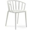 Image de KARTELL set de 2 chaises avec accoudoirs VENICE MAT (Blanc Opaque - Technopolymère thermoplastique recyclé avec charge minérale)
