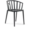 Image de KARTELL set de 2 chaises avec accoudoirs VENICE MAT (Noir mat - Technopolymère thermoplastique recyclé avec charge minérale)