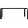 Image de KARTELL table FOUR CERAMIC 190x79xH73 cm (Blanc - Grès finition Marbre et acier verni noir)