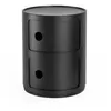 Image de Meuble de rangement Componibili - Kartell - Recycled Noir Mat - 2 Tiroirs coulissants