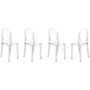 Image de KARTELL set de 4 chaises VICTORIA GHOST (Cristal - Polycarbonate 2.0 recyclé)