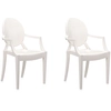 Image de KARTELL set de 2 chaises LOUIS GHOST (Blanc brillant - Polycarbonate 2.0 recyclé)