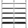 Image de KARTELL bibliothèque murale avec 10 étagères de 90 cm ADAM WOOD (Frêne noire - Bois courbé et acier peint en noir)