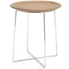 Image de KARTELL table basse AL WOOD (Placage clair - Bois courbé et acier chromé)