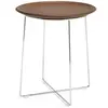 Image de KARTELL table basse AL WOOD (Placage foncé - Bois courbé et acier chromé)