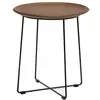 Image de KARTELL table basse AL WOOD (Placage foncImpressions - Bois courbé et acier peint en noir)