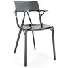 Image de KARTELL set de 2 chaises avec accoudoirs AI MÉTALLISÉS - THE FIRST CHAIR CREATED BY A.I. (Titane - Technopolymère thermoplastique recyclé à charge minérale et métallisée)