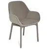 Image de KARTELL fauteuil CLAP AQUACLEAN (Base tortoise, si ecru - Tissu et technopolymère thermoplastique)