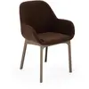 Image de KARTELL fauteuil CLAP AQUACLEAN (Base tortoise, si marron - Tissu et technopolymère thermoplastique)