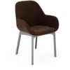Image de KARTELL fauteuil CLAP AQUACLEAN (Base gris, si marron - Tissu et technopolymère thermoplastique)