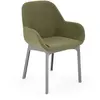 Image de KARTELL fauteuil CLAP AQUACLEAN (Base gris, si vert - Tissu et technopolymère thermoplastique)