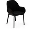 Image de KARTELL fauteuil CLAP AQUACLEAN (Base noire, assise noir - Tissu et technopolymère thermoplastique)