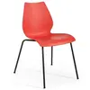 Image de KARTELL set de 2 chaises MAUI (Pourpre - Polypropylène teinté dans la masse et acier peint en noir)