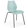 Image de KARTELL set de 2 chaises MAUI (Bleu clair - Polypropylène teinté dans la masse et acier peint en noir)