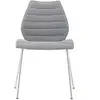 Image de KARTELL set de 2 chaises MAUI SOFT NOMA (Gris - Tissu Noma / Structure en acier chromé)