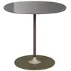 Image de KARTELL table basse THIERRY 45 x 45 cm (Gris - Verre trempé peint au dos et acier peint)