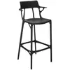 Image de KARTELL tabouret A.I. STOOL RECYCLED H 75 cm (Noir mat - Technopolymère thermoplastique recyclé soft touch)