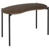 Image de KARTELL bureau console LUNAT (Plateau en noyer, structure noire - Structure en frêne naturel et acier verni)