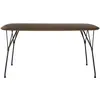Image de KARTELL table rectangulaire VISCOUNT OF WOOD 145 cm (Plateau en noyer, structure noire - bois et métal)