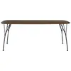 Image de KARTELL table rectangulaire VISCOUNT OF WOOD 190 cm (Plateau en noyer, structure noire - bois et métal)