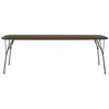 Image de KARTELL table rectangulaire VISCOUNT OF WOOD 240 cm (Plateau en noyer, structure noire - bois et métal)