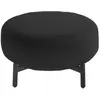Image de KARTELL pouf repose-pieds LUNAM tissu ORSETTO (Gris - Acier verni et tissu)