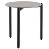 Image de KARTELL table basse UNDIQUE H 51 cm (Plateau en Terrazzo gris clair, structure noire - Grès et acier peint)
