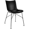 Image de KARTELL chaise P/WOOD SMART WOOD (Noir, base noire - bois palqué et acier)