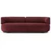 Image de KARTELL canapé K-WAITING (Burgundy - Tissu chenille et acier peint)