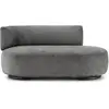 Image de KARTELL canapé dormeuse K-WAITING PAOLINA SX (Grey - Tissu chenille et acier peint)