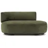 Image de KARTELL canapé dormeuse K-WAITING PAOLINA SX (Green - Tissu chenille et acier peint)