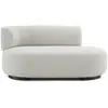 Image de KARTELL canapé dormeuse K-WAITING PAOLINA SX (Ecru - Tissu bouclé et acier peint)
