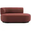 Image de KARTELL canapé dormeuse K-WAITING PAOLINA SX (Brick red - Tissu bouclé et acier peint)
