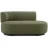 Image de KARTELL canapé dormeuse K-WAITING PAOLINA SX (Green - Tissu bouclé et acier peint)