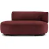 Image de KARTELL canapé dormeuse K-WAITING PAOLINA DX (Burgundy - Tissu chenille et acier peint)