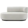 Image de KARTELL canapé dormeuse K-WAITING PAOLINA DX (Ecru - Tissu bouclé et acier peint)