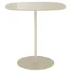 Image de KARTELL table basse THIERRY 33 x 50 cm (Blanc - Verre trempé peint au dos et acier peint)