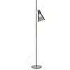 Image de KARTELL lampadaire K-LUX (Base noire, diffuseur fumé - Polycarbonate 2.0 recyclé)