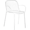 Image de KARTELL chaise avec accoudoirs pour l'extérieur HIRAY (Blanc - Acier verni)