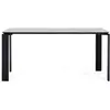 Image de KARTELL table FOUR CERAMIC 158x79xH73 cm (Symphonie - Grès finition Marbre et acier verni noir)