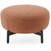 Image de KARTELL pouf repose-pieds LUNAM tissu CURLY (Rose - Acier verni et tissu)